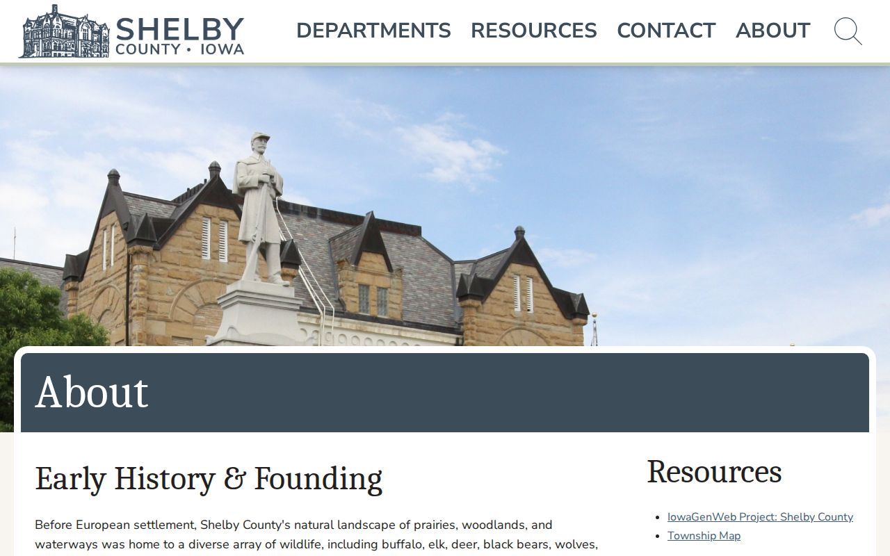 Shelby County context for Elk Horn criminal history records