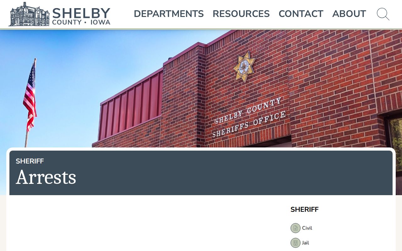 Shelby County recent arrest records dashboard