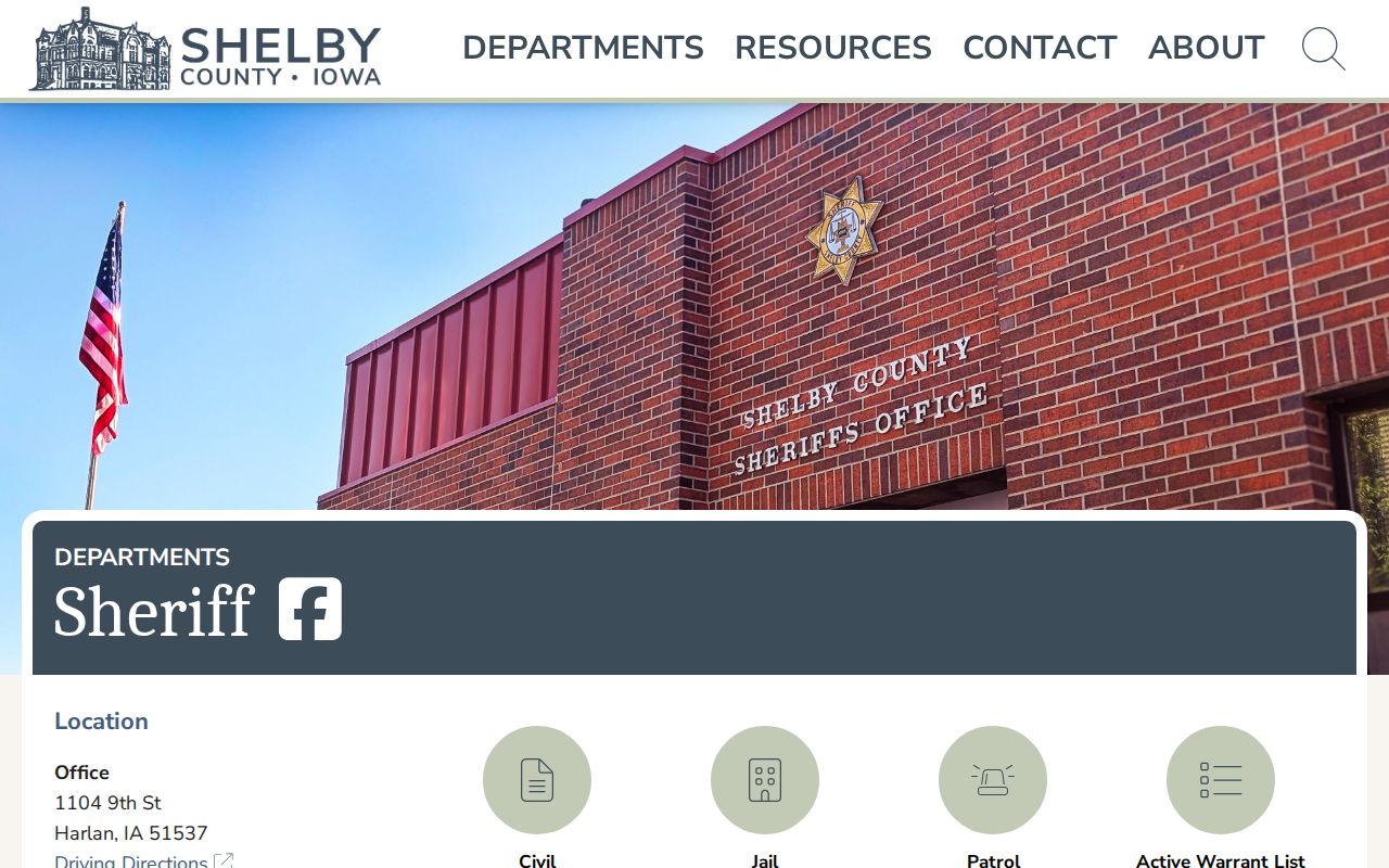 Shelby County arrest history source at the Sheriff’s Office