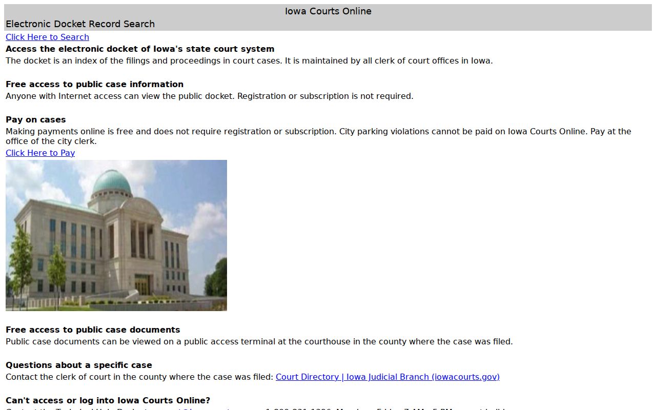 Shelby County criminal court cases Iowa Courts Online search
